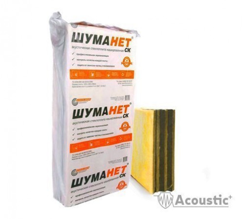 Звукоизоляционная плита Шуманет СК 1250х600х50 мм (3 м2, 4 шт)