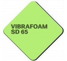 Полиуретановый эластомер Vibrafoam SD 65 (Светло-зеленый) 2 м х 0,5 м х 25 мм