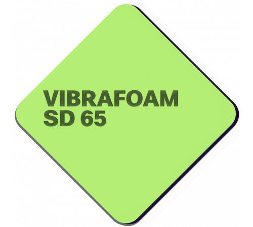 Полиуретановый эластомер Vibrafoam SD 65 (Светло-зеленый) 2 м х 0,5 м х 12,5 мм