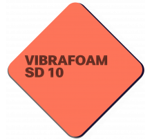 Полиуретановый эластомер Vibrafoam SD 10 (Красный) 2 м х 0,5 м х 25 мм