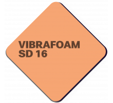 Полиуретановый эластомер Vibrafoam SD 16 (Розовый) 2 м х 0,5 м х 25 мм