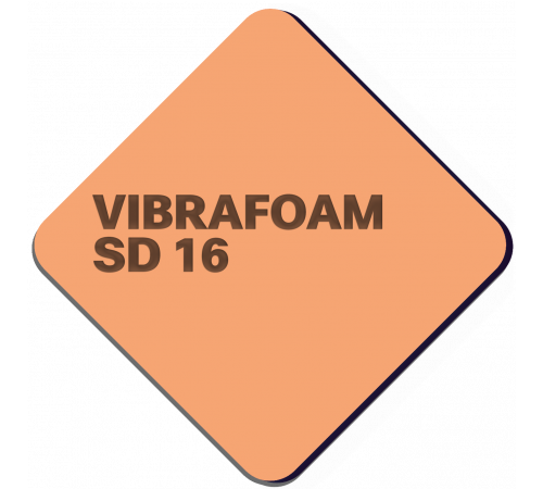 Полиуретановый эластомер Vibrafoam SD 16 (Розовый) 2 м х 0,5 м х 12,5 мм