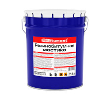 Мастика резинобитумная Bitumast, металлическое ведро, 21,5 л