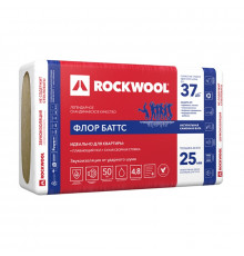 Утеплитель Rockwool Флор Баттс 1000х600х25 мм, 8 шт