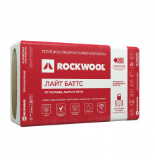 Утеплитель Rockwool Лайт Баттс 1000х600х100 мм, 5 шт