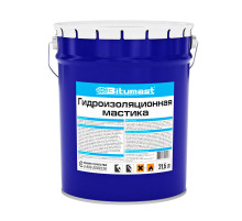 Мастика гидроизоляционная Bitumast, металлическое ведро, 21,5 л
