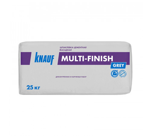 Шпаклевка цементная Knauf Multi-Finish фасадная, 25 кг