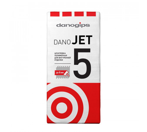 Шпаклевка финишная полимерная Danogips Dano Jet 5, 25 кг