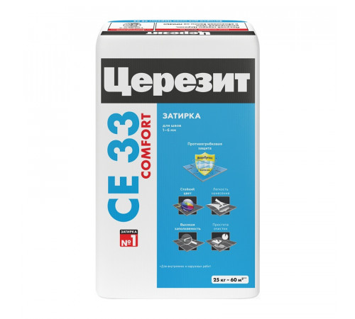 Затирка Церезит CE 33 S №07 серый, 25 кг