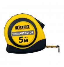 Рулетка Biber 40072 Autostop 5 м/19 мм