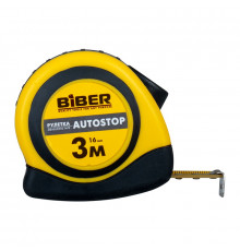 Рулетка Biber 40071 Autostop 3 м/16 мм