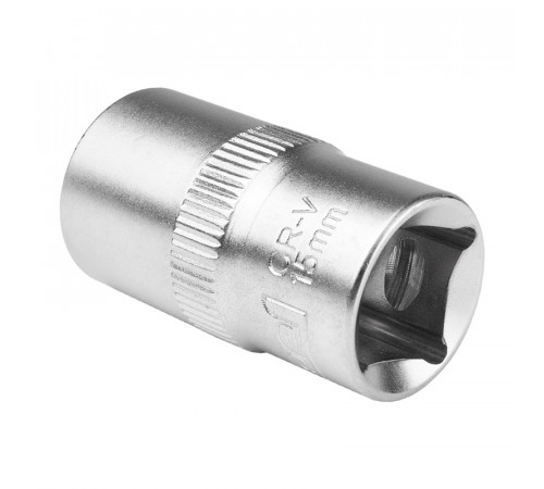 Головка шестигранная торцевая, CrV 1/2" 15 мм