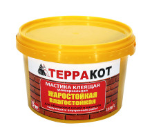 Мастика жаростойкая клеящая ТЕРРАКОТ, 5 кг