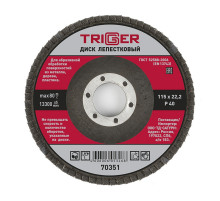 Диск лепестковый Trigger 70351 по металлу 115х22 мм P40