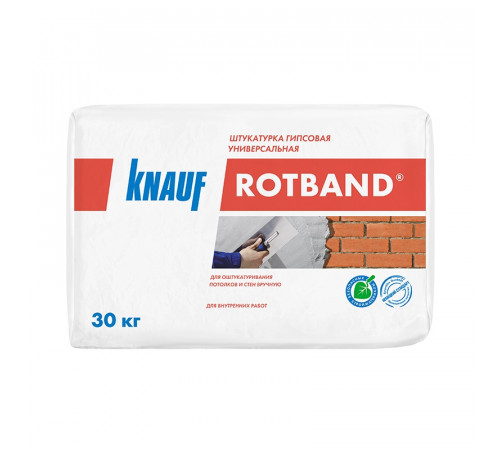 Штукатурка Knauf Rotband серый, 30 кг