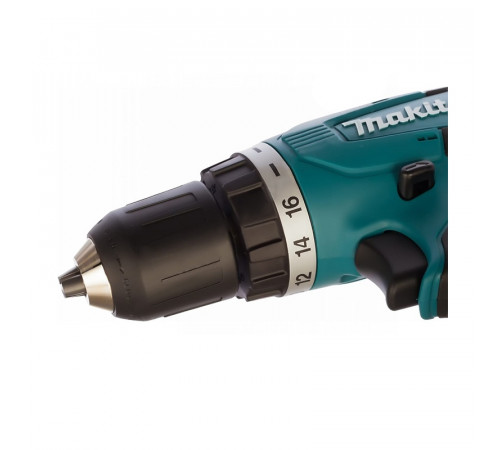 Дрель-шуруповерт Makita DF347DWE, 2 аккумулятора Li-ion (1,5Ач), 14,4V, 10 мм, 30 Нм, кейс