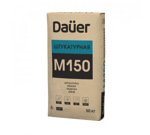 Смесь сухая штукатурная Dauer М-150, 50 кг