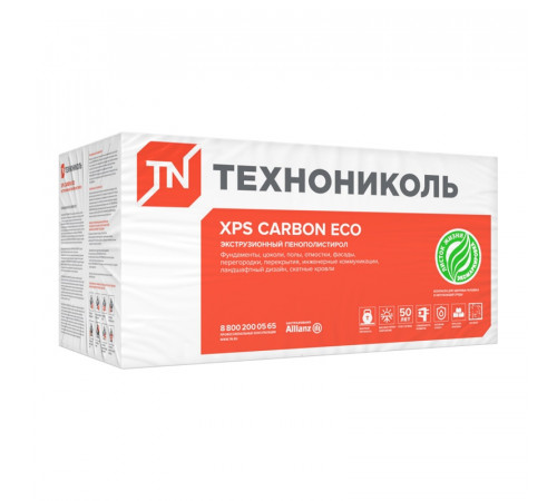 Пенополистирол экструдированный Технониколь XPS Carbon Eco 1180х580х30 мм, 13 шт