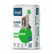 Клей для плитки Bergauf Keramik Pro С1T, усиленный (25 кг)