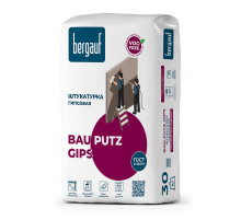 Штукатурка гипсовая трещиностойкая Bergauf Bau Putz Gips, 30 кг