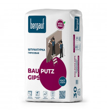 Штукатурка гипсовая трещиностойкая Bergauf Bau Putz Gips, 30 кг