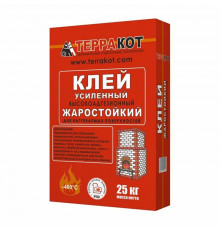 Клей для печной плитки жаростойкий Терракот, 25 кг