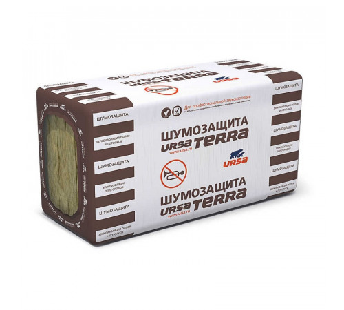 Утеплитель Ursa Terra Шумозащита 1250х610х100 мм, 5 шт