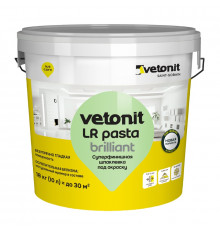 Шпаклевка Vetonit LR Pasta Brilliant суперфинишная готовая (18 кг)