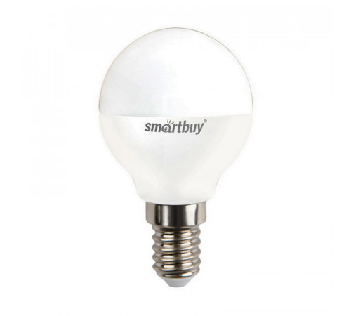 Лампа светодиодная Smartbuy LED E14, шар, 9.5Вт, 230В, 4000К, нейтральный свет