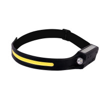 Фонарь Glanzen UFL-0650-8005 LED налобный 10Вт, 1.2А*ч Li-Ion, сенсорный, USB