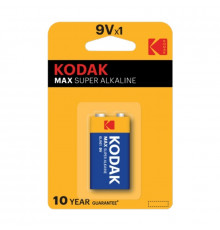 Батарейка алкалиновая Kodak, тип 6LR61/Крона, 9В