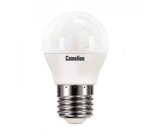 Лампа светодиодная Camelion LED E27, шар, 8Вт, 230В, 4500К, нейтральный свет