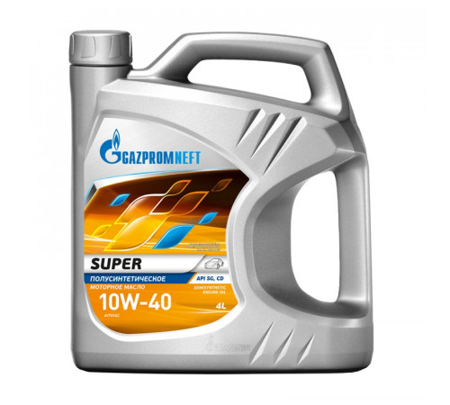 Масло Gazpromneft Super 10W-40 полусинтетическое 4 л